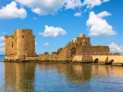 See
          the View from the Crusader's Sea Castle