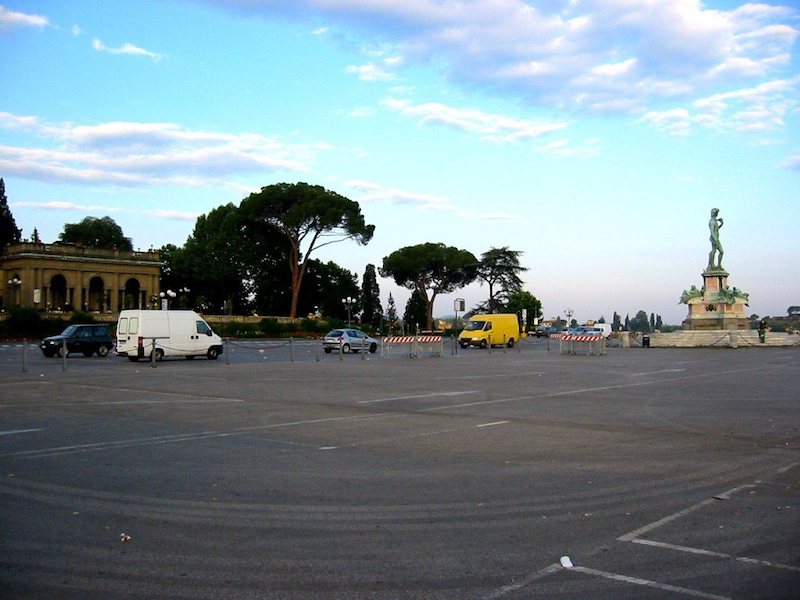 The Piazzale Michelangelo in the morning